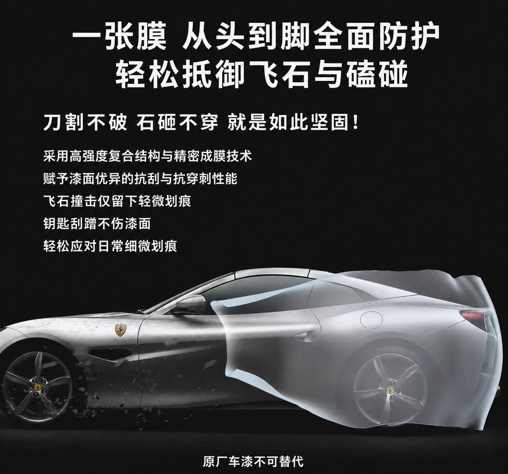 Moon Shadow full roll PCU embedded polycarbonate car clear coat protective film ppf tpu invisible car wrap
