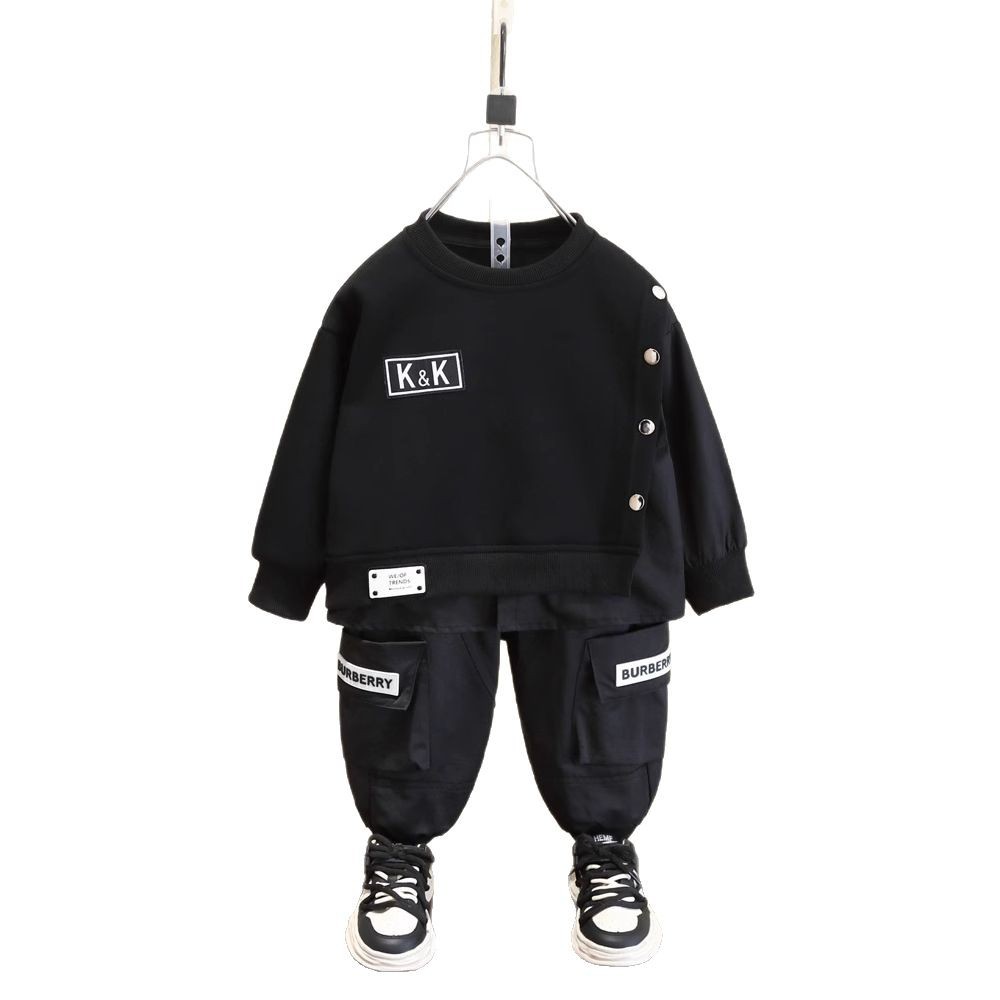 7572 Ropa para niños Traje deportivo de primavera para niños 2025 Nuevo estilo hermoso y moderno estilo de primavera y otoño para niños Primavera y otoño