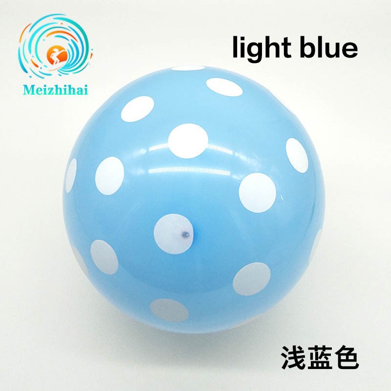 12 pulgadas de espesor ins transparente colorido lunares globo bebé niños fiesta de cumpleaños decoración globo de látex