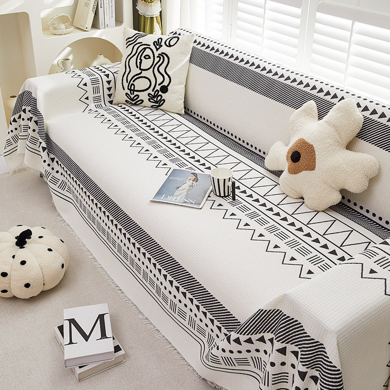 Cubierta del sofá Toalla de tela ins Estilo nórdico sofá manta cubierta toalla todo incluido cubierta del sofá de tres personas cuatro estaciones cojín universal del sofá