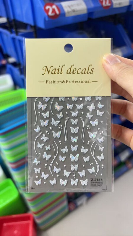 Hot-Selling Butterfly Hollow-Out Nail Stickers, Embossed Black and White Bamboo Leaf Starburst 3D Nail Stickers with Adhesive Backing Wholesale Hot-Selling Butterfly Hollow-Out Nail Stickers, Embossed Black and White Bamboo Leaf Starburst 3D Nail Stickers with Adhesive Backing Wholesale