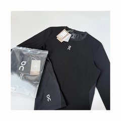 Trek系列运动T On 拼接弹力速干反光Logo户外健身运动长袖打底T恤
