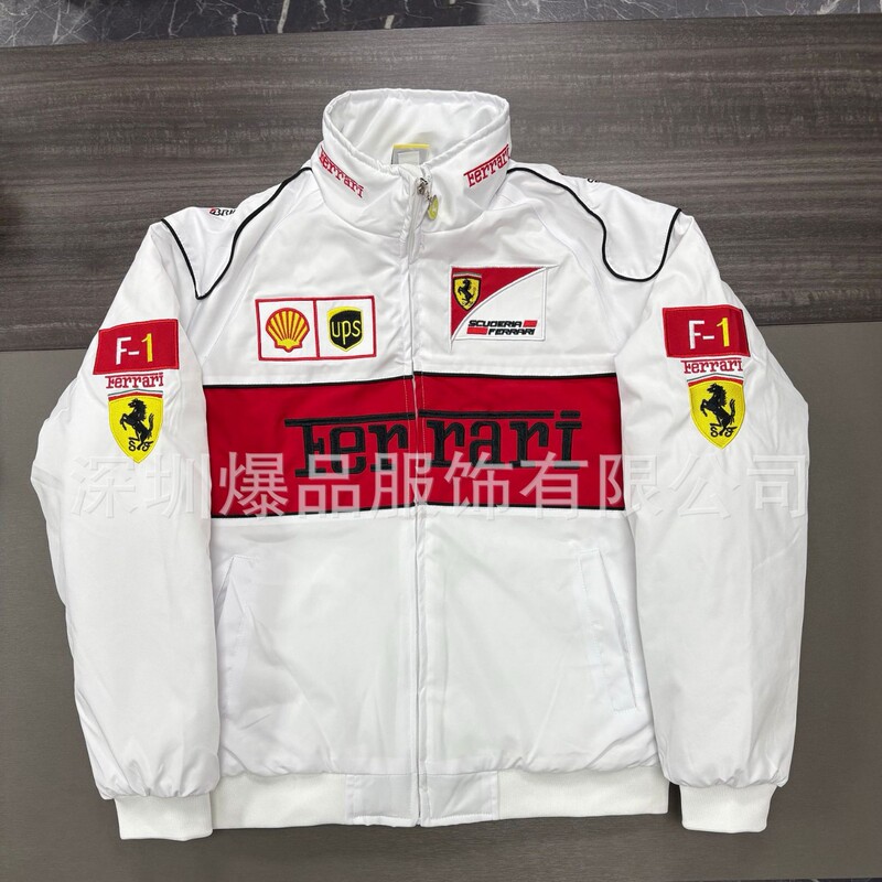 F1 Racing Suit Cross-Border Ferrari Jacket Embroidered Cycling Suit Motorcycle Motorcycle American Pilot Jacket Customization
