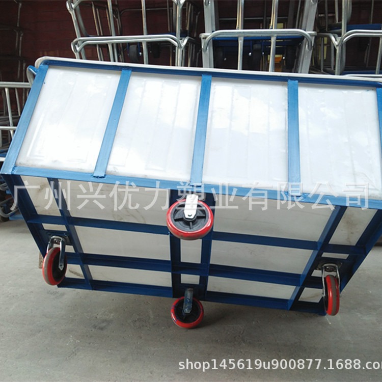 配万向轮棉纺纱染织周转承布车/防生锈大型钢制镀锌管印染推布车