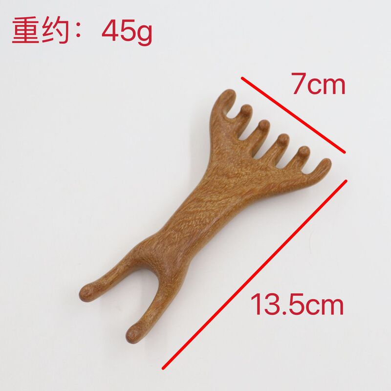 檀木鹿角マッサージ櫛頭皮六爪丸頭疎通経絡櫛体頭治療檀木マッサージ櫛卸売り|undefined