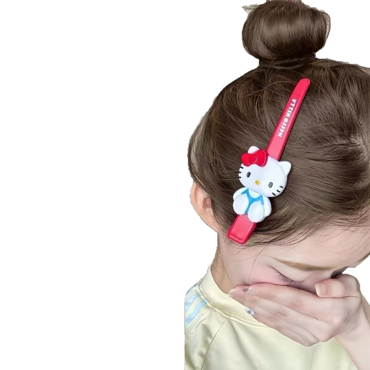 Hellow Kitty clip de cabello clip de trinidad clip de chicas clip de borde grande clip de frangeo dibujos animados lindo