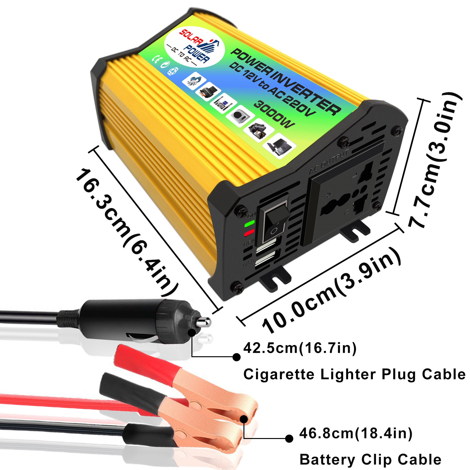 跨境厂家直销逆变器 3000W 6000W 12V转220V 110V power inverter