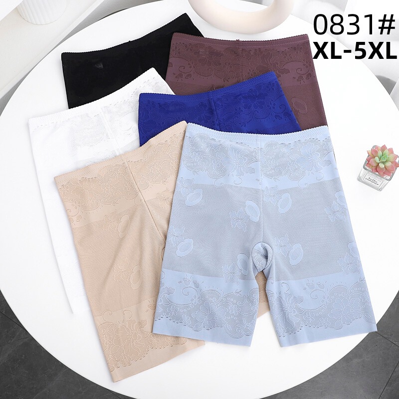 Cross-border plus size 0831# high waist belly safety pants ladies anti-light summer thin jacquard bottoming boxers