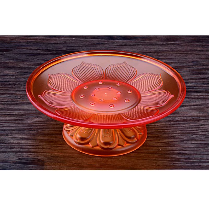 [Производитель] Buddhist supplies, фруктовая тарелка, пластиковое имитационное стекло лотос, Buddhist supplies, поднос для поклонения