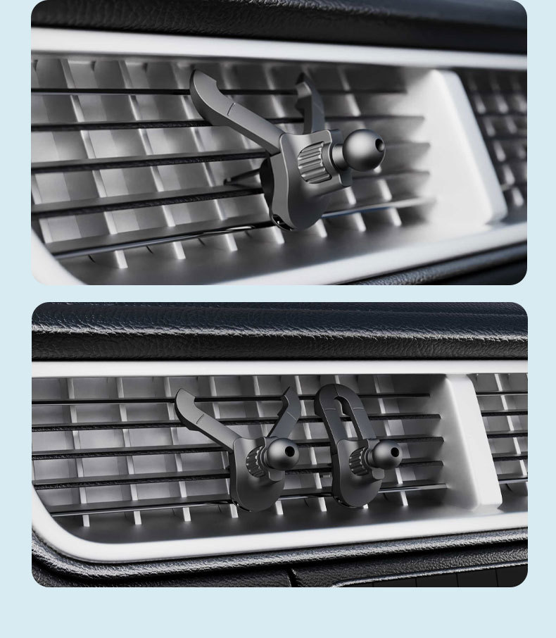 2024 new car mobile phone bracket cow head type air outlet base free adjustment positioning fixed mobile phone bracket