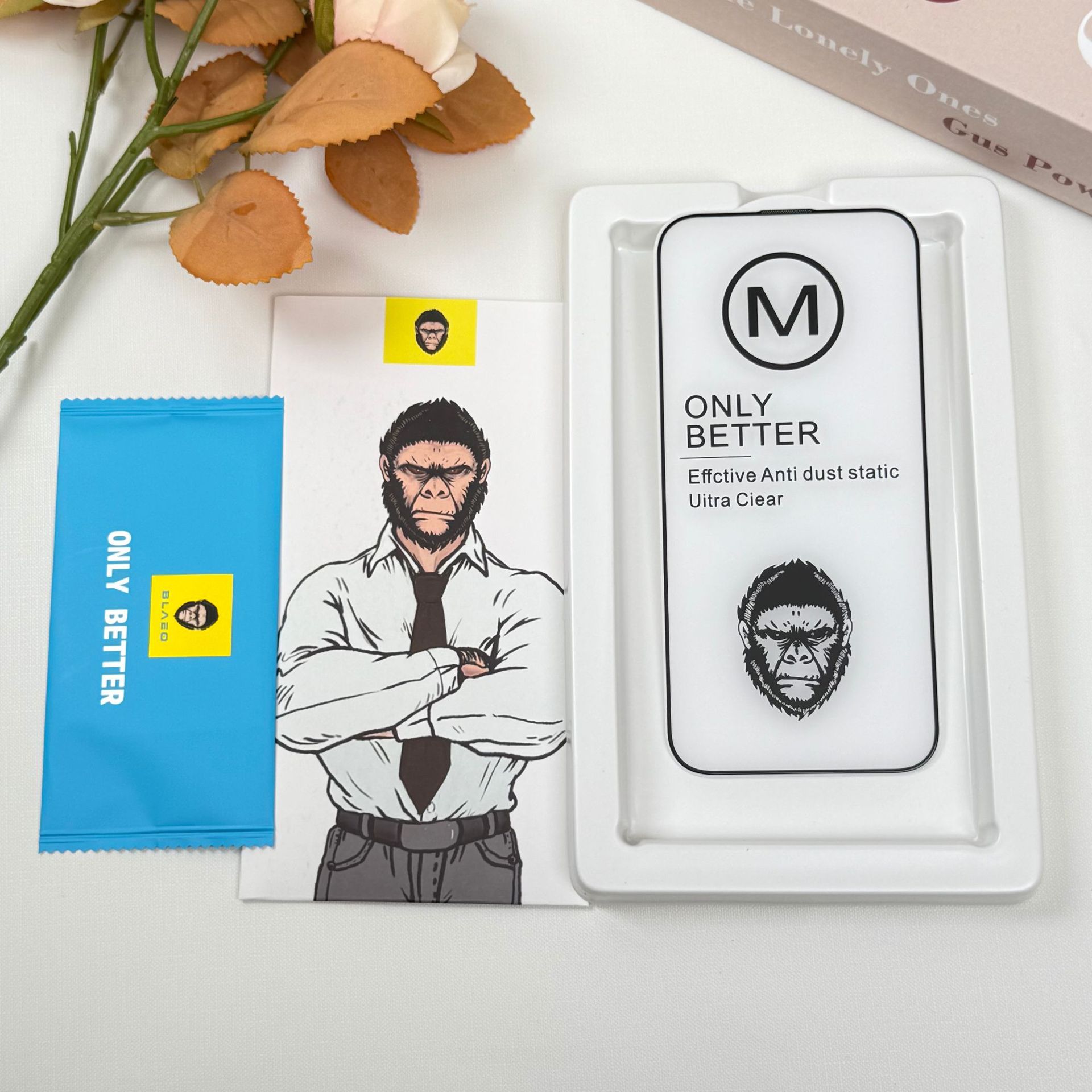 Gorilla HD Película de vidrio templado Serie Apple A prueba de explosiones, mejora, huellas dactilares, polvo, HD, antivisera