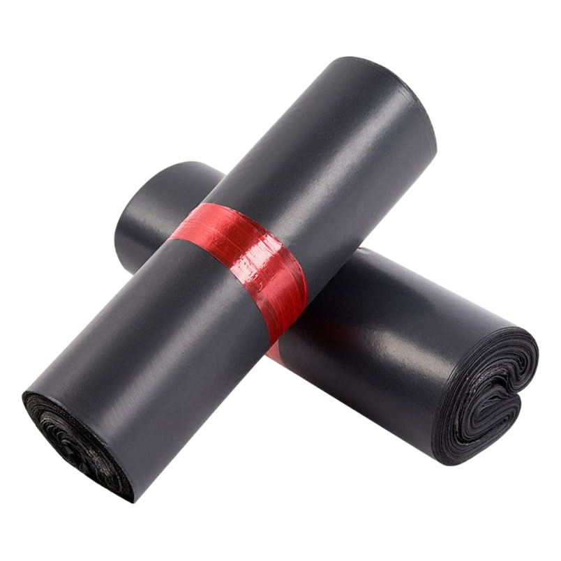 Bolsa de embalaje negra bolsa autoadhesiva impermeable bolsa exprés de comercio electrónico bolsa de embalaje engrosada al por mayor