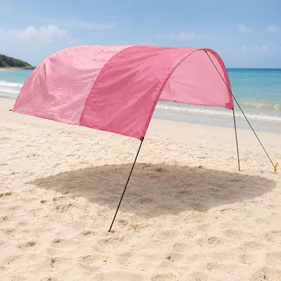 beach canopy, Avtomobil yan çətirləri - two-tone-pink-3-3m-fiberglass-support-rod