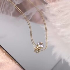 Aitong ジュエリー、軽くて豪華なニッチネックレス、色褪せないロングアクセサリーネックレス、ハイエンドのジルコン、日常使いに多用途なネックレス