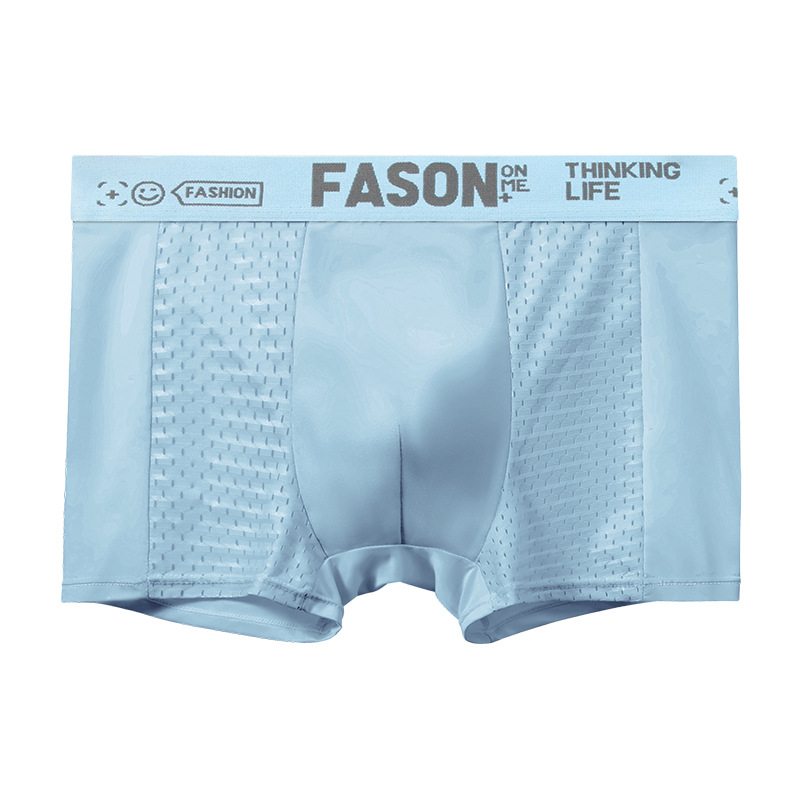 Mallas frescas de seda de hielo para hombres pantalones de malla transpirables pantalones de calcetín de cuatro cuartos para hombres fuente de fábrica al por mayor