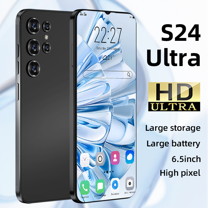 Explosions S24UItra cross-border mobile phone new Android 6.5 inch screen 16 1 smart 4G mobile phone factory price batch
