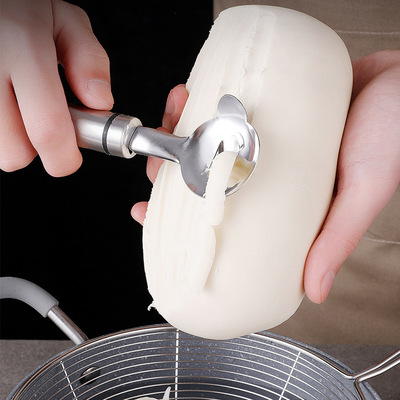 批发304不锈钢削面刀 西安面食刀削面工具削面器 手工面条工具|ms