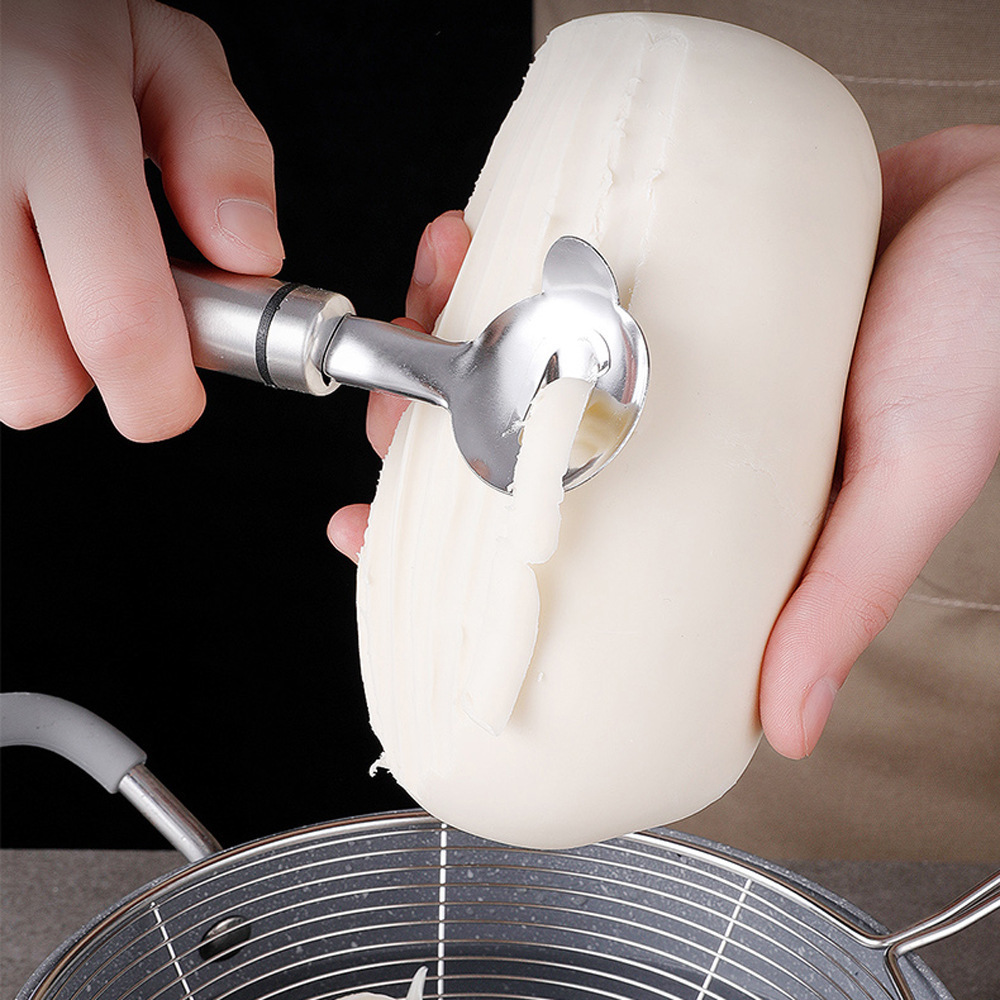 批发304不锈钢削面刀 西安面食刀削面工具削面器 手工面条工具|ms