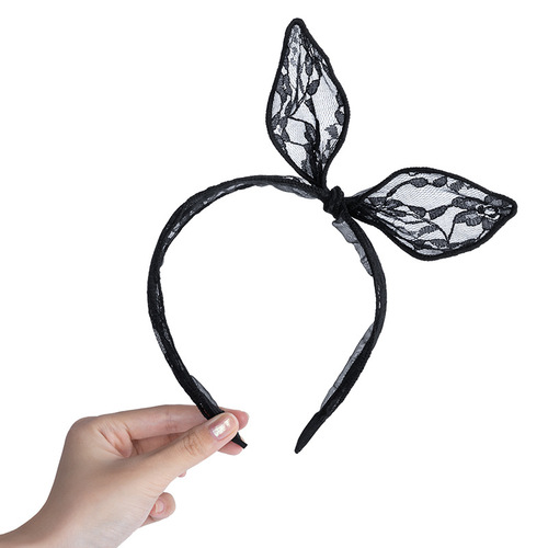 Manyan sexy lingerie accessories plush lace Cat Girl Witch bow bell headband collection 2347-2557