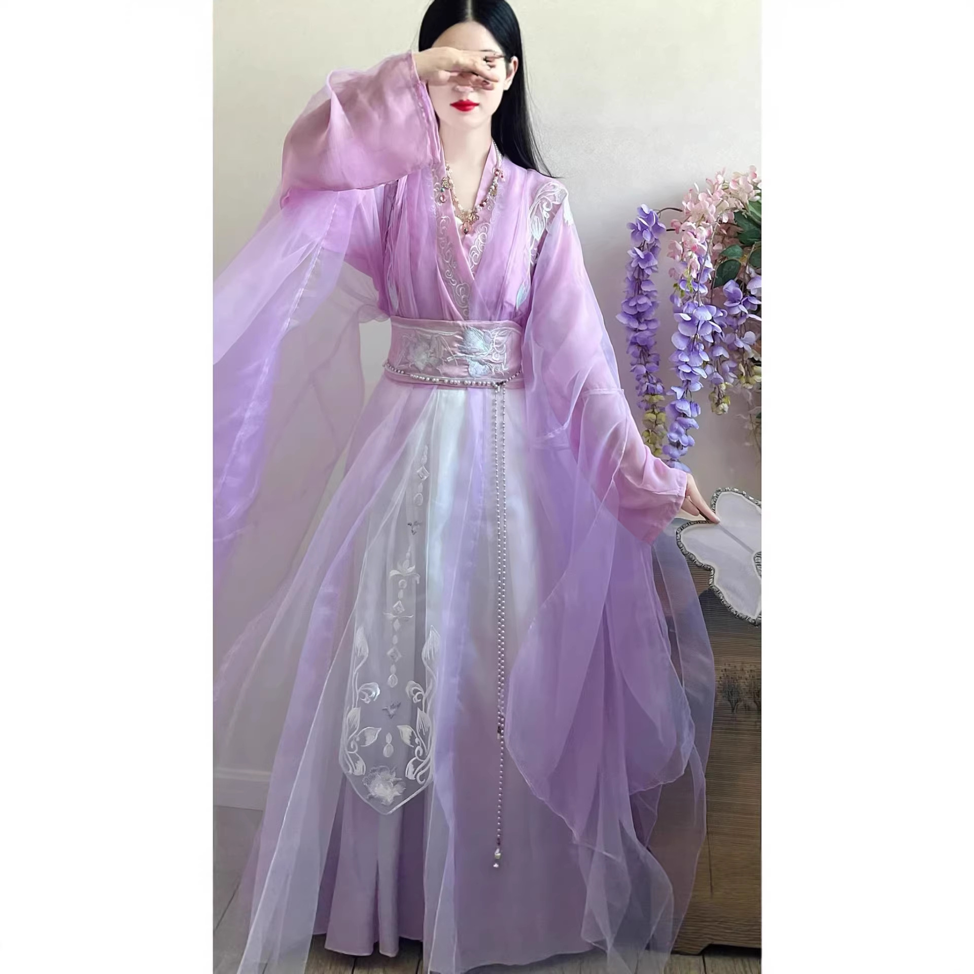改良绝美汉服女款日常清冷系侠客风春秋款全套高级中国风