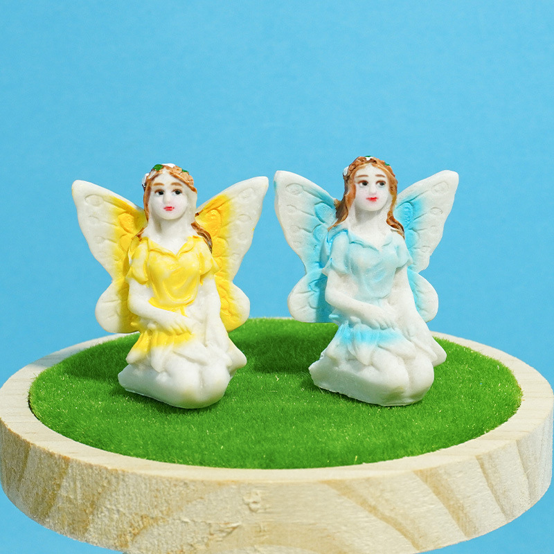 Decoración de micro paisaje Decoración de artesanías de resina de hadas de flores pequeñas Decoración de acuario Juego de mesa de arena de corazón