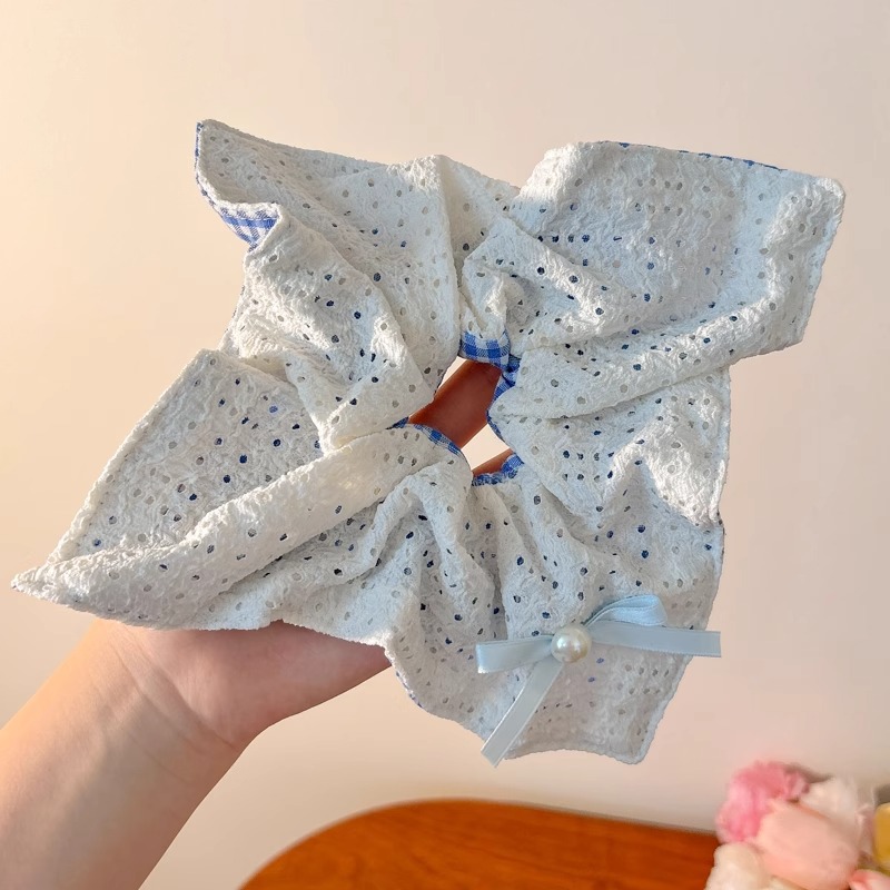 Lazo de encaje para niños, lazo para el cabello de intestino grueso, niña, bola, cabeza, cuerda para la cabeza, niña dulce, cola de caballo, cuerda para el cabello, tocado