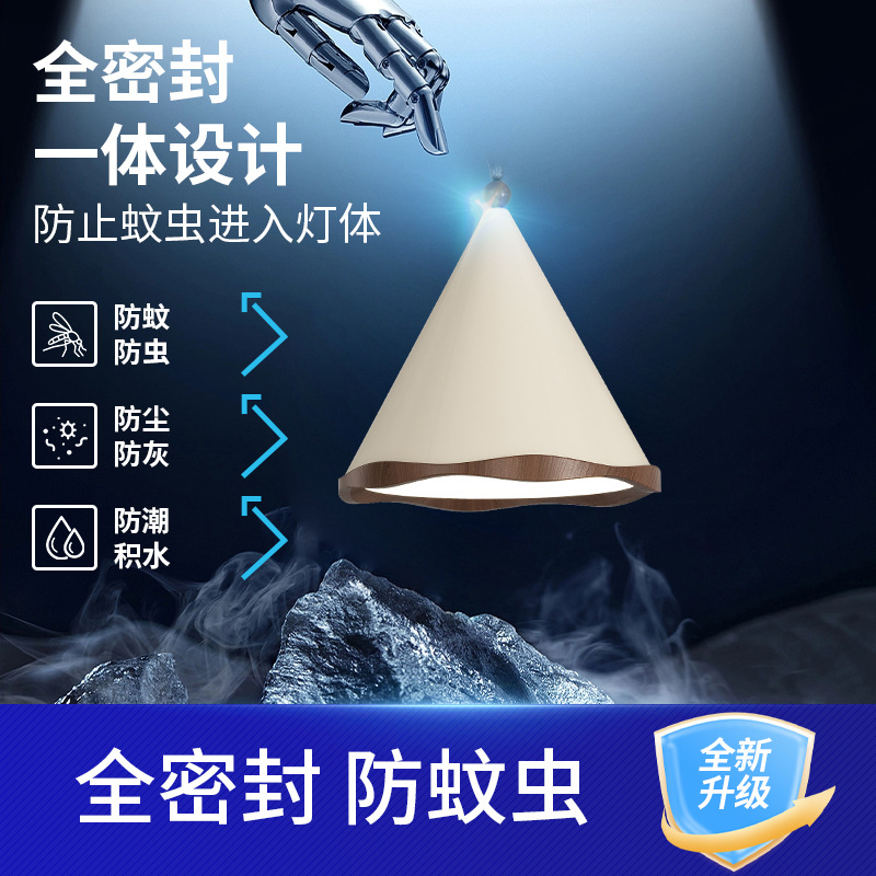 Candelabro de restaurante de estilo antiguo, lámpara LED de protección ocular de espectro completo de viento silencioso de wabi-sho retro, nueva lámpara de mesa de comedor y barra de bar 2025