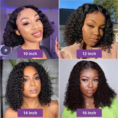 Lace Front Wig Transparent Front Glue Free HD Human Hair with Baby Pre-Pull Hairline Density Brazilian Wig