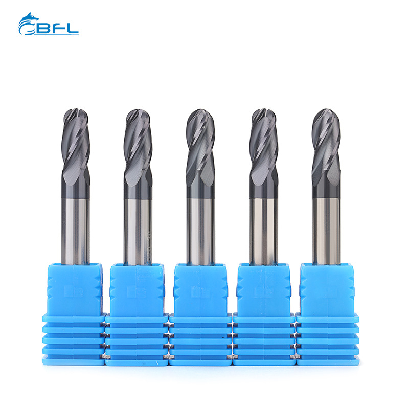 北方合金工具四刃铣刀钨钢硬质合金球刀高速切削库存