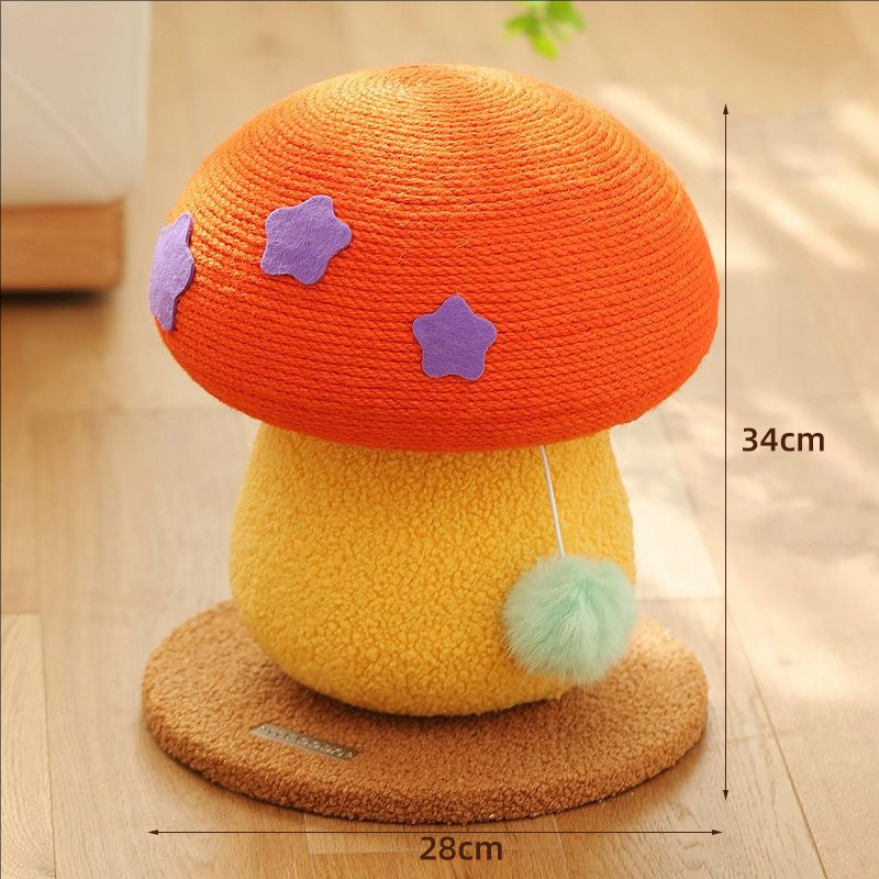 주황색 버섯 긁는 판