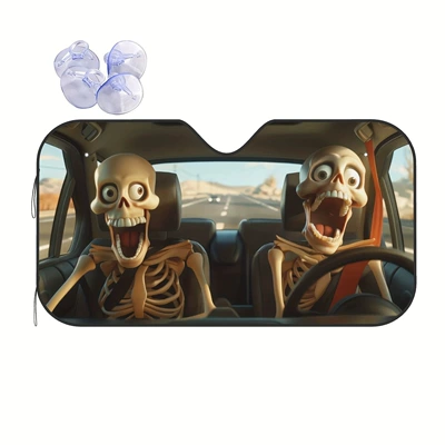 to Install and Store, Sun shade - 130cm70cm-skull