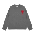 Dark gray red heart