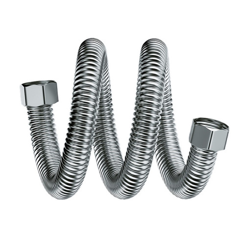 304 stainless steel corrugated pipe 4-point water heater thickened high-pressure pipe hard pipe hot and cold metal water inlet pipe explosion-proof hose
