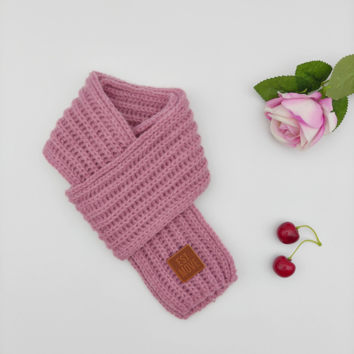 Baby bufandas otoño y invierno niños lana de punto collar coreano calentamiento collar universal estilo simple para hombres y mujeres