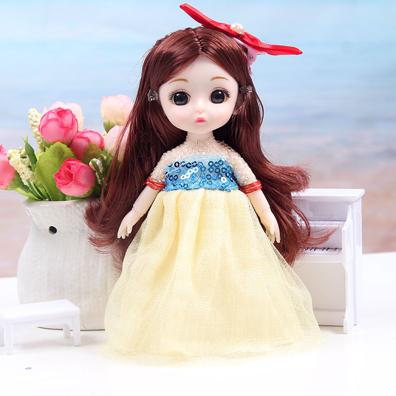 8 puntos de múltiples articulaciones se pueden vestir Molly traje de muñeca para niña 17 cm marea constante juguete Barbie confuso