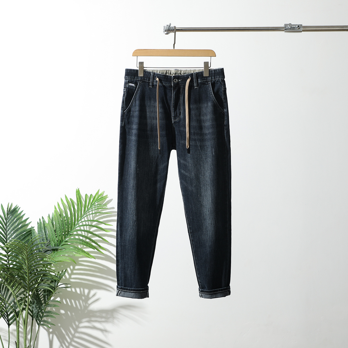 【H家】专柜599！超值！一线品牌撤柜剪标男秋冬九分松紧腰牛仔裤