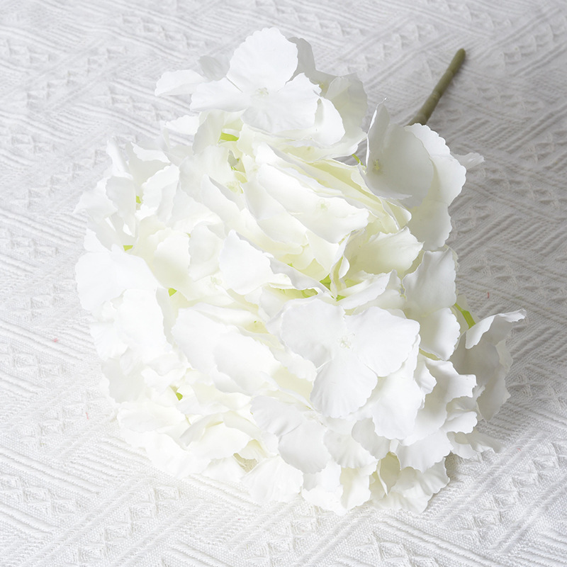 Hortensia artificial 5-cabeza paquete macaron Hortensia boda tiro diseño decoración del hogar flor falsa Flor de tela de seda