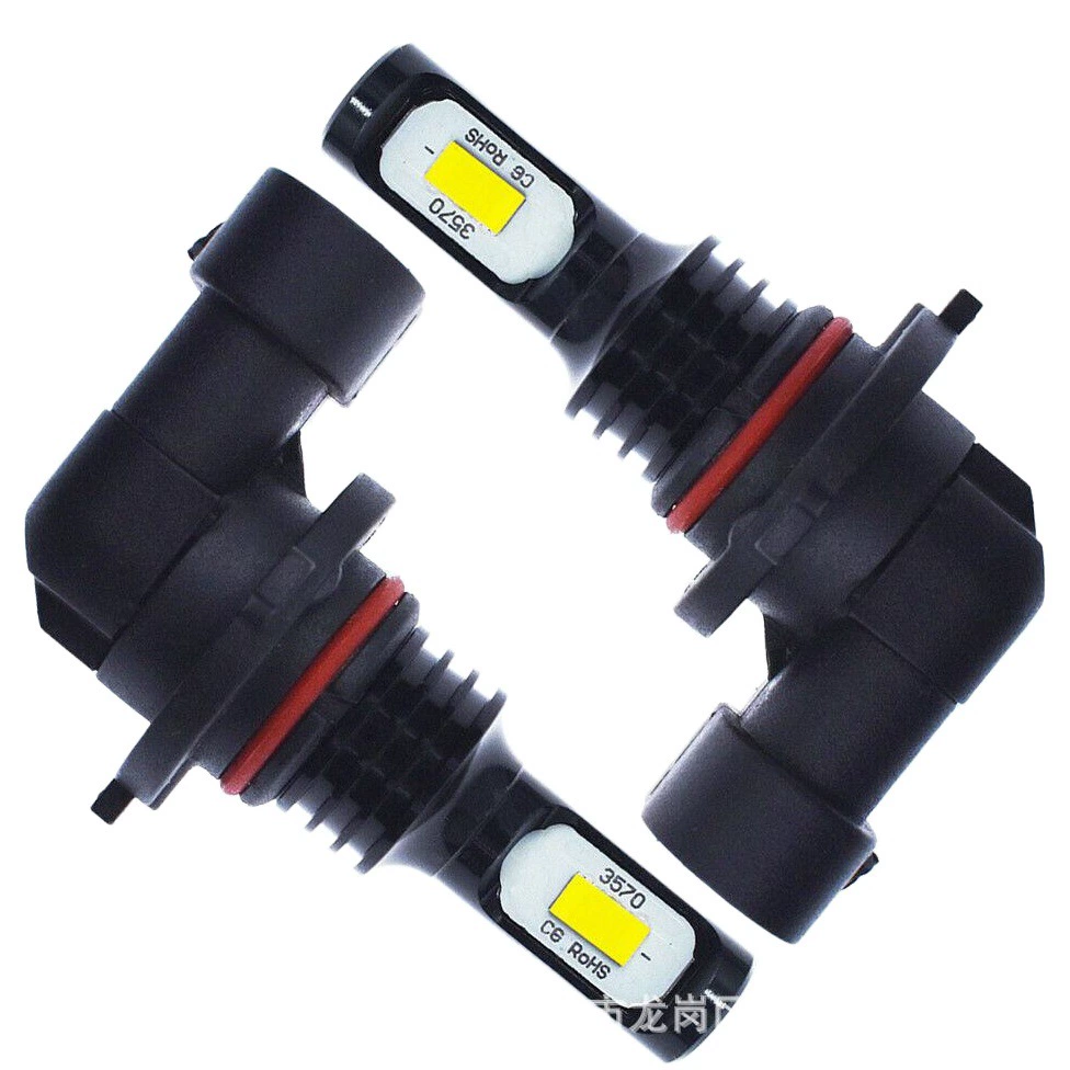 Черный алюминиевый Противотуманные фары H1 H3 H4 H7 9005 9006 H11 80W 3570 2SMD Автомобильные светодиодные противотуманные фары