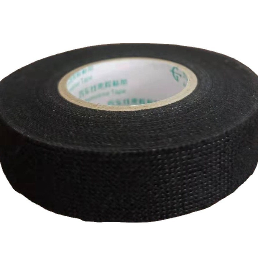 Aislamiento acústico, absorción de impactos y reducción de ruido, paquete de arnés de cableado del compartimiento de pasajeros del automóvil, adecuado para cinta de franela negra resistente al desgaste 15 metros 19mm de ancho