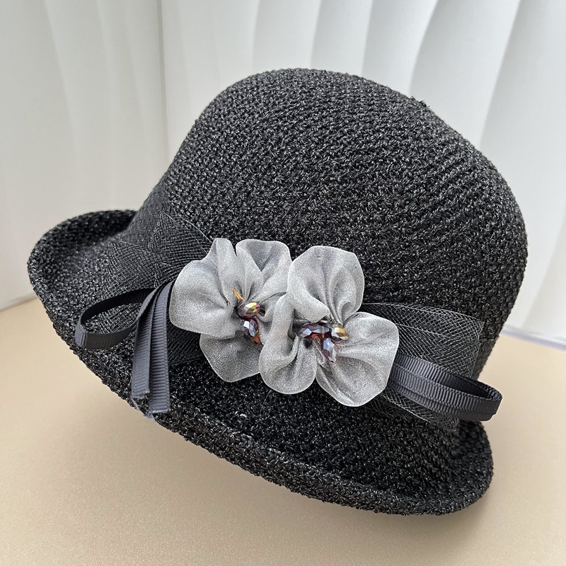 Women's Casual Flower Bow Knot Sun Hat display picture 3