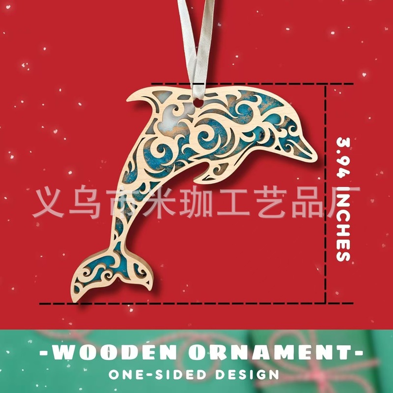 2025年越境新築祝いギフト クリスマス 母の日 バレンタインデー 装飾品 玄関用丸型木製吊り飾り|undefined