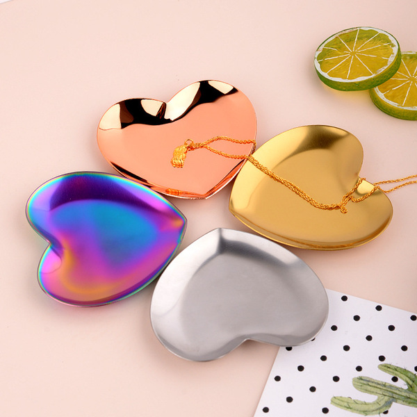 Japanese brand metal accessory stainless steel heart shaped