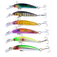 Minnow Hard Baits 6-Color Set Imitation Fishing Lures 6.7cm/4g Submerged Casting Lures Fishing Tackle Fake Baits Wholesale