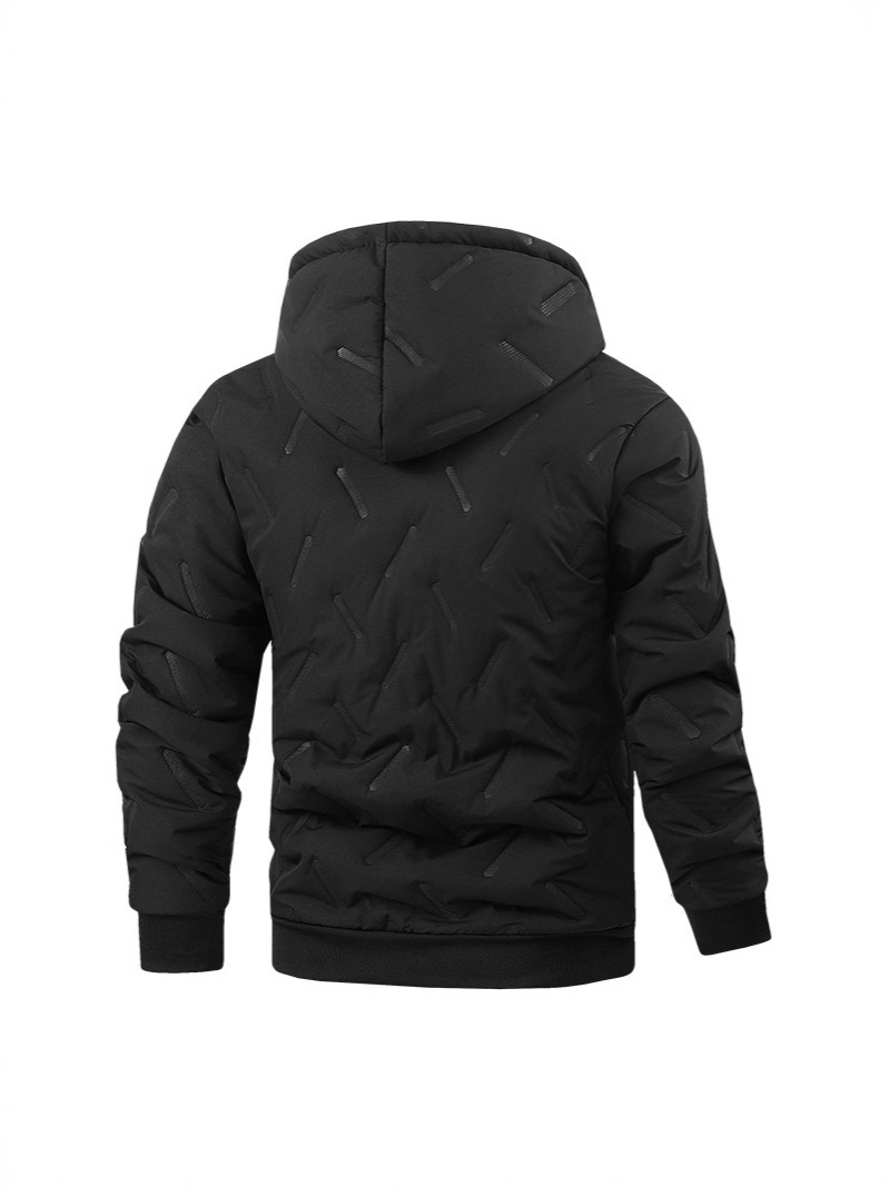 Trajes de deportes de invierno transfronterizos con terciopelo y calor, bolsillo de cremallera gruesa, diseño de cuerda de tracción para el ocio diario
