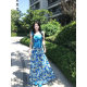 Pure Lust Hot Girl Suit Women's 2025 Summer New Korean Style Flower Suspender Floral Skirt Two-Piece Set