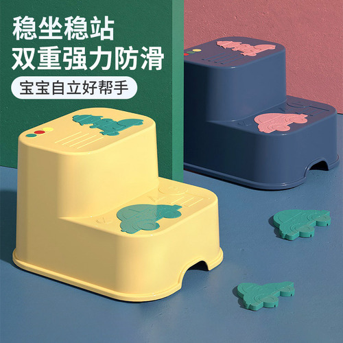 Children's step stool, baby step stool, small bench, step stool, hand washing step, face washing foot stool, non-slip standing stool