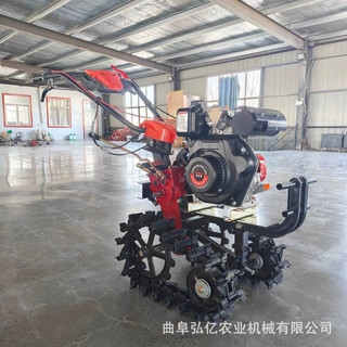 173双链轨微耕机大棚翻地开沟机山地爬坡防滑施肥机多用松土除草