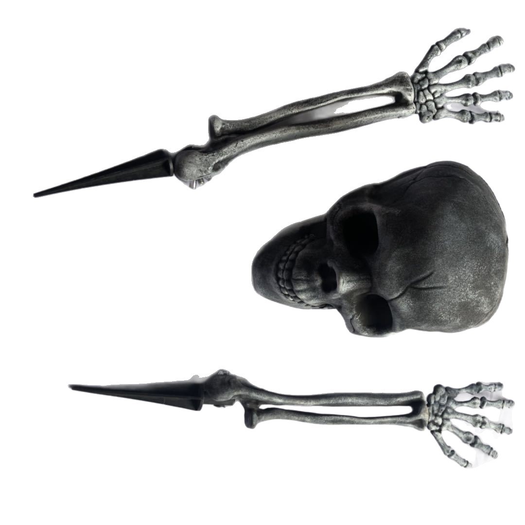 Halloween casa embrujada bar decoración accesorios cráneo creativo brazo hueso inserción 3 piezas set horror