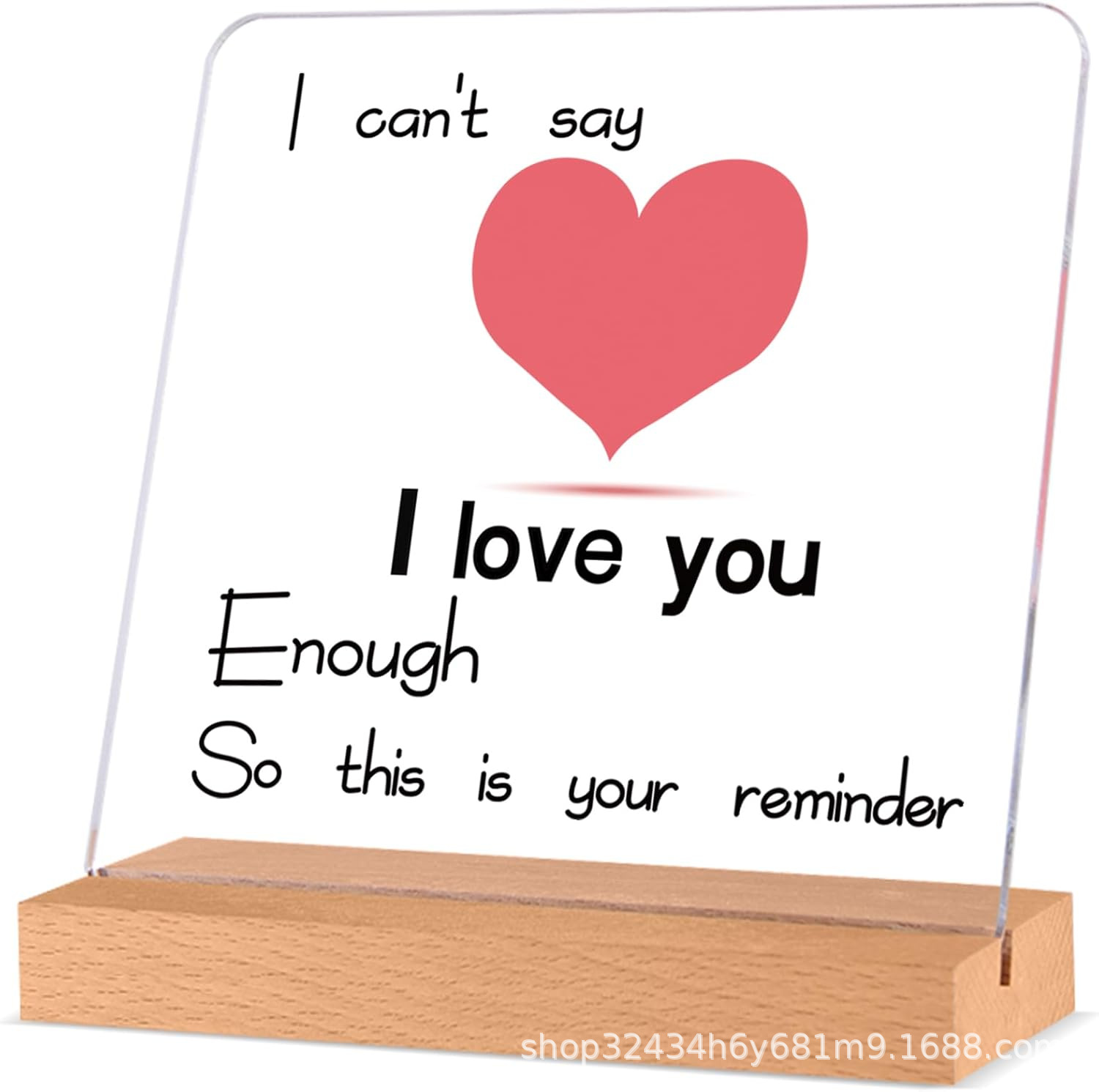 跨境新品正方形送朋友.妻子.情人节..母亲节礼物创意方块亚克力