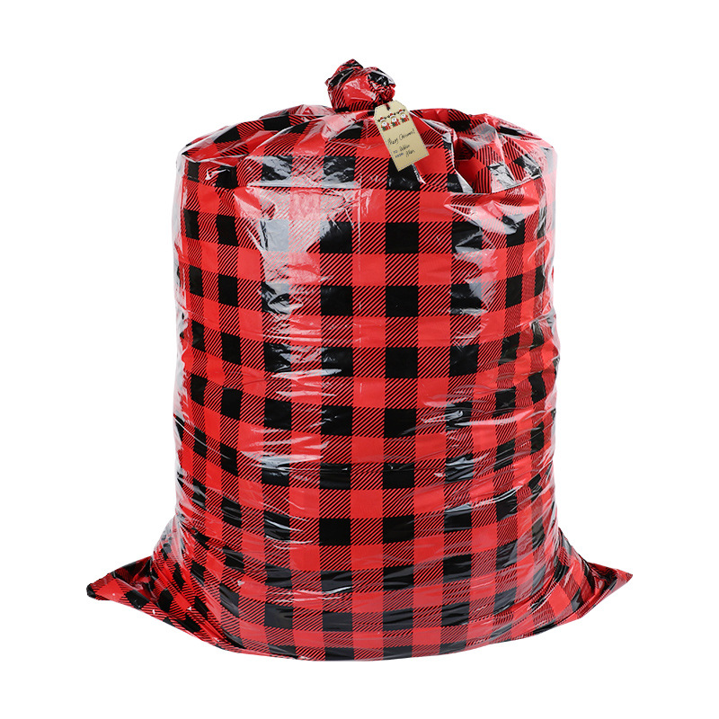 En stock comercio electrónico transfronterizo nueva bolsa de regalo de Navidad PE bolsa de regalo de plástico bolsa de regalo de Navidad